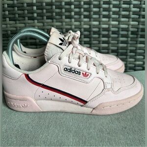 Adidas Continental 80 Pink Kids 4.5 Sneakers Retro